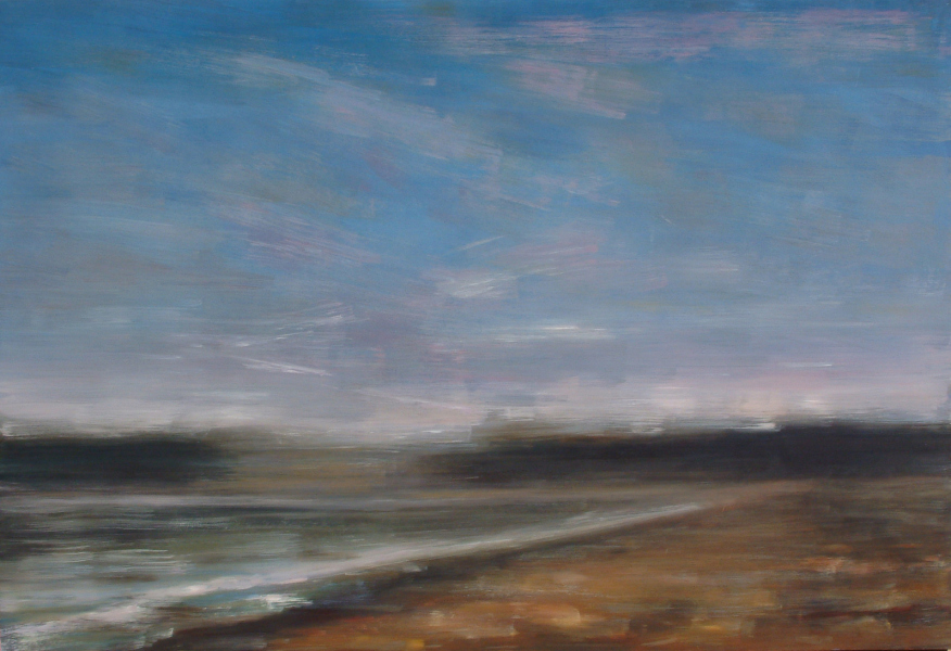 0342. Playa con nubes. 84 x 122 cm. 400 €