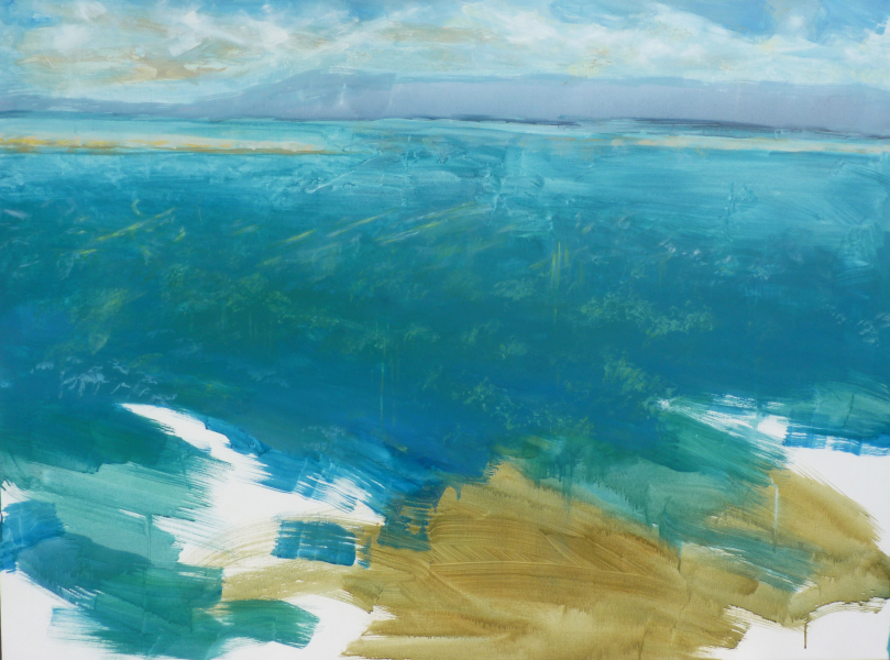 1113. Profundidad en Verde. 97 x 130 cm. 700 €