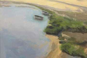 1912. Barcas en la ría. 115 x 70cm. 500 €