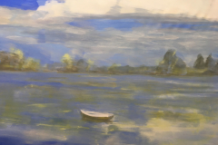 1816. Sola en la ría. 89 x 114 cm. 700 €