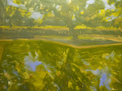 2116. Reflejos en el estanque. 130 x 162 cm. 800 €.