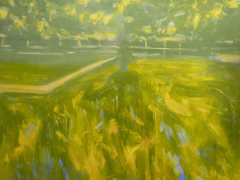 2118. Reflejos en el estanque. 195 x 195 cm. 900 €