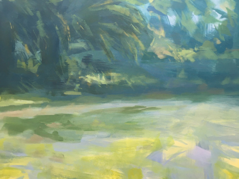 2202. Reflejos en el agua. 130 x 97 cm. 800 €