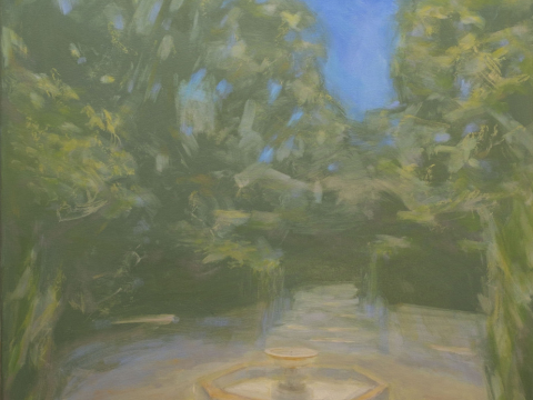 22.06. Jardines del alcázar. 100 x 73 cm. 400 €