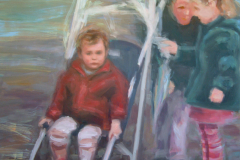 0136. Pequeñas conversaciones. 122 x 80 cm. 250 €