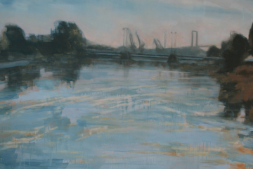 1106. Guadalquivir por la tarde. 122 x 75 cm. 500 €