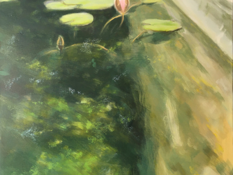 1702. Nenúfares, Verde & Agua. 116 x 73 cm. 250 €