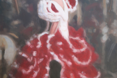 0738. Feria a caballo. 92 x 65 cm. 300 €