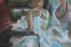 0803. Gitanilla pensativa. 70 x 50 cm. 200 €