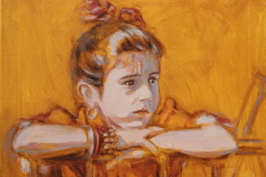 1104. Gitanilla en la baranda. 40 x 50 cm. 150 €