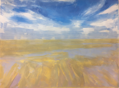 1908. La Orilla, Dorado & Violeta 97 x 130 cm. 500 €.jp