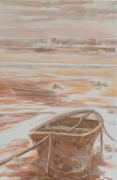 0613. Barcas. 90 x 60 cm. 350 €