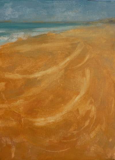 1124. Brisa en la playa. 40 x 30 cm. 250 €