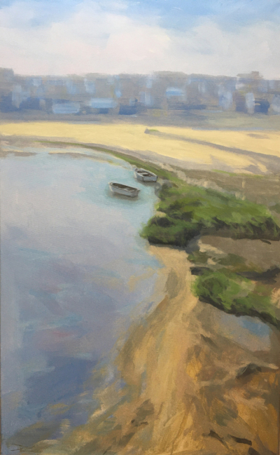 1912. Barcas en la ría. 115 x 70cm. 500 €