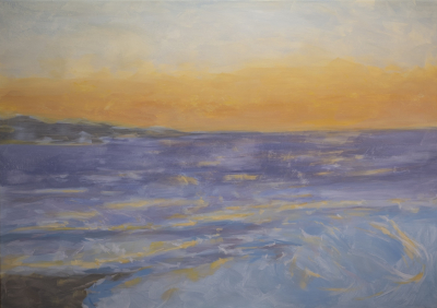 23.04.-El-sol-se-pone-sobre-el-mar.-114-x-162-cm