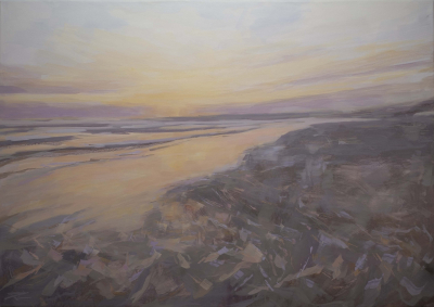 23.21.-Atardecer-en-la-playa.-114-x-162-cm