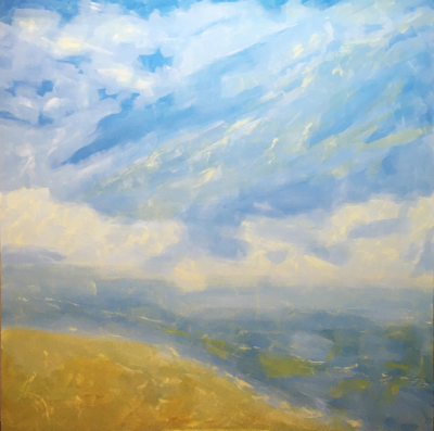 2006. La luz cae suave sobre la playa. 200 x 200 cm 1200 €