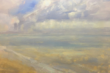 1807. La luz vibra en la playa. 146 x 114 cm. 800 €