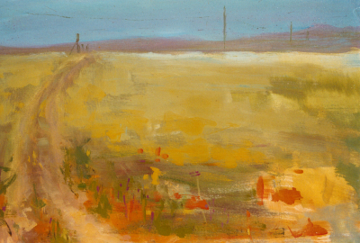 0116. Campo al atardecer. 60 x 81 cm. 400 €