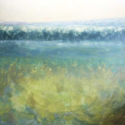 1409. Amanecer en el campo. 160 x 160 cm. 1200 €