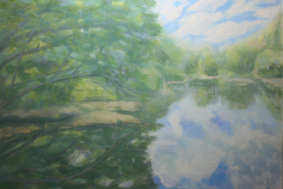 2019.23.-Lago-Verde.-Mixta-sobre-tela.-195-x-115-cm