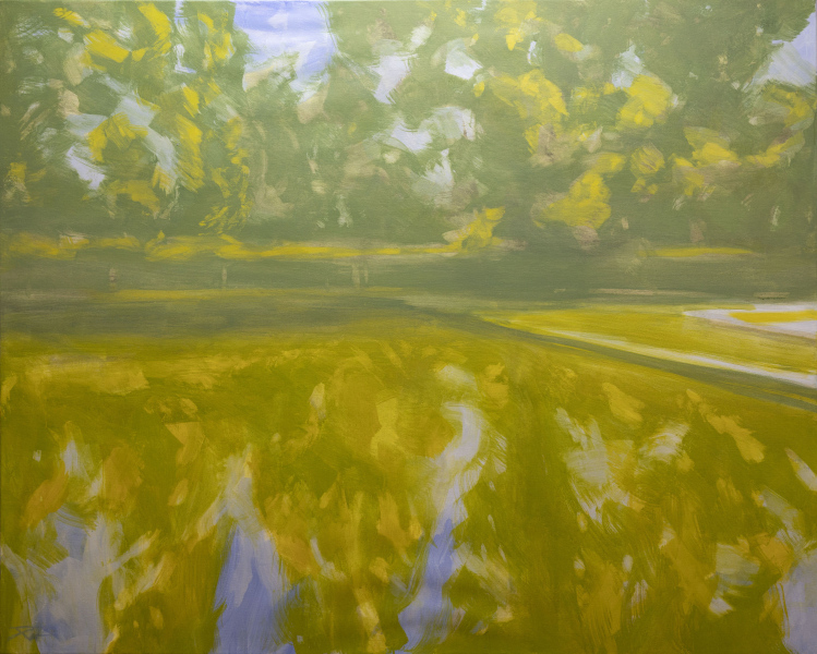 2113. Reflejos en el estanque.130 x 162 cm. 600 €
