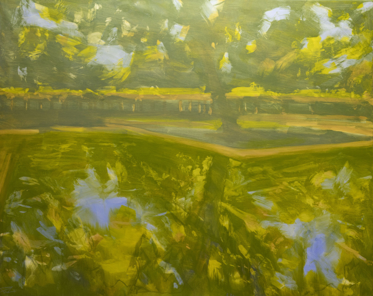 2116. Reflejos en el estanque. 130 x 162 cm. 800 €.