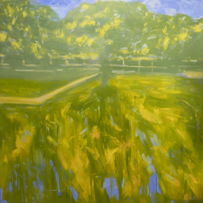 2118. Reflejos en el estanque. 195 x 195 cm. 800 €