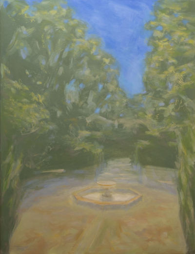 22.06. Jardines del alcázar. 100 x 73 cm. 400 €
