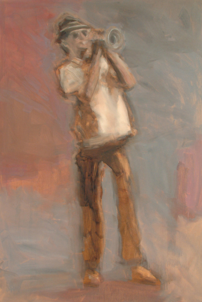 0429. El Trompetista. 80 x 122 cm. 1.200 €
