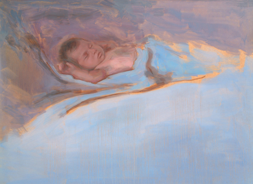 0414. El sueño del pequeño. 72 x 98 cm. 1.500 €