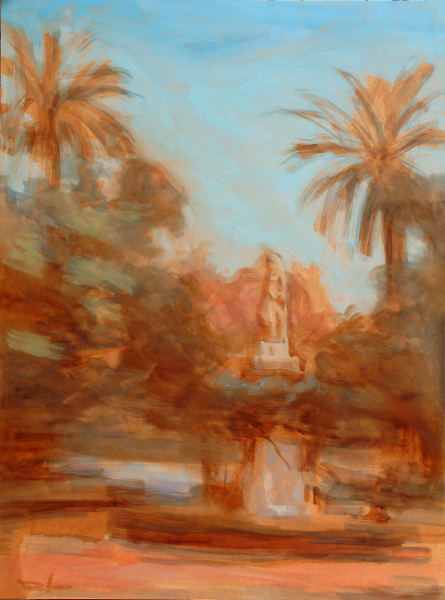 0530. Jardines de Sevilla. 81 x 61 cm. 250 €