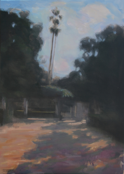 1101. La luz en la pérgola. 70 x 50 cm. 400 €