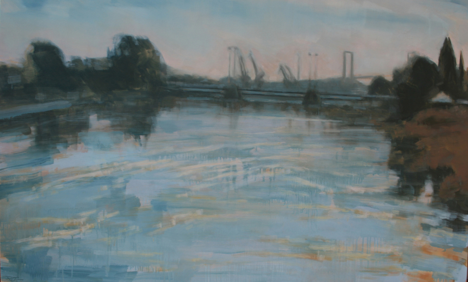 1106. Guadalquivir por la tarde. 122 x 75 cm. 500 €