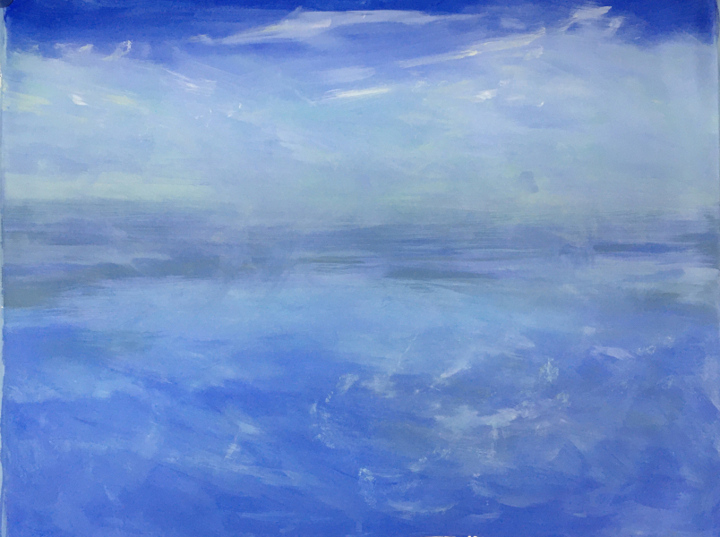 18.06. Marea Azul. Acrílico sobre tela. 114 x 146 cm.