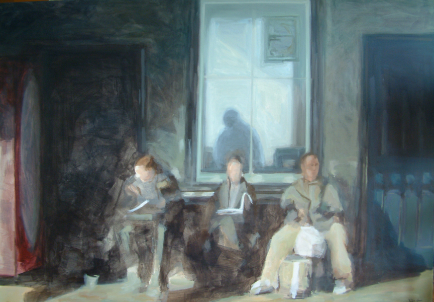 02.31. La espera. Mixta sobre tela. 130 x 195 cm