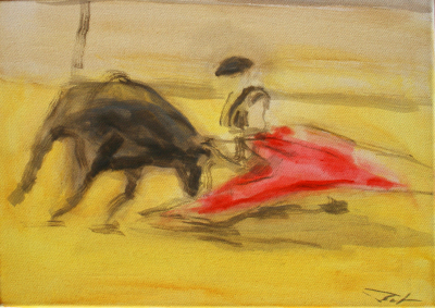 0534. Toros. 33 x 46 cm. 500 €